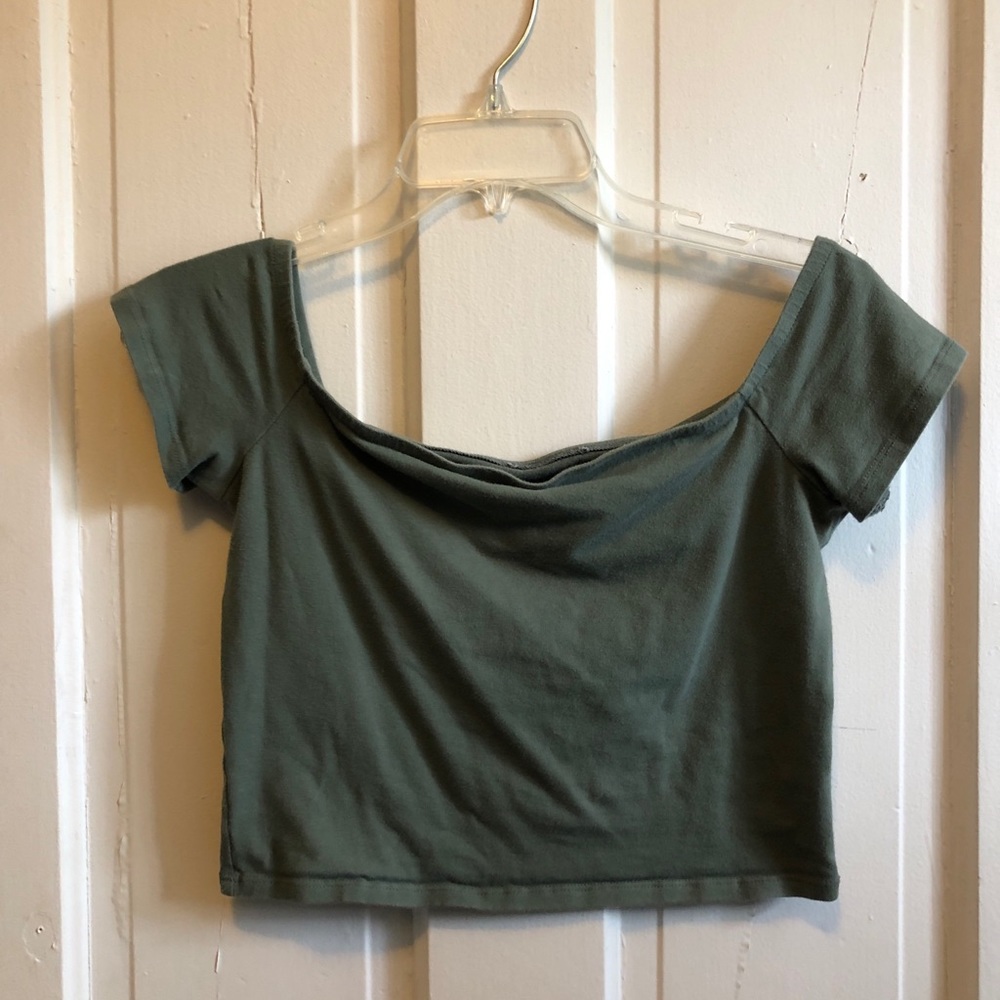 Off the shoulder crop top